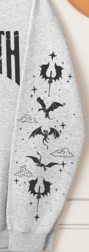 Basgiath Dragon sleeve crewneck