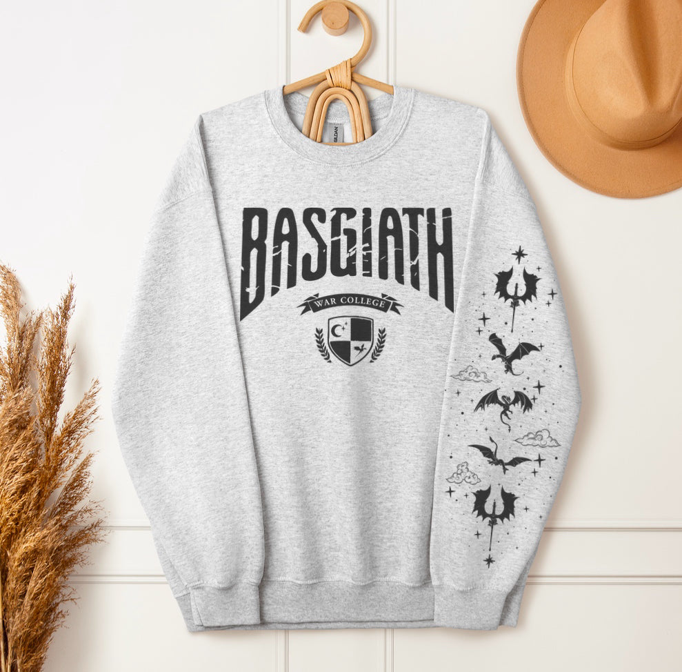 Basgiath Dragon sleeve crewneck