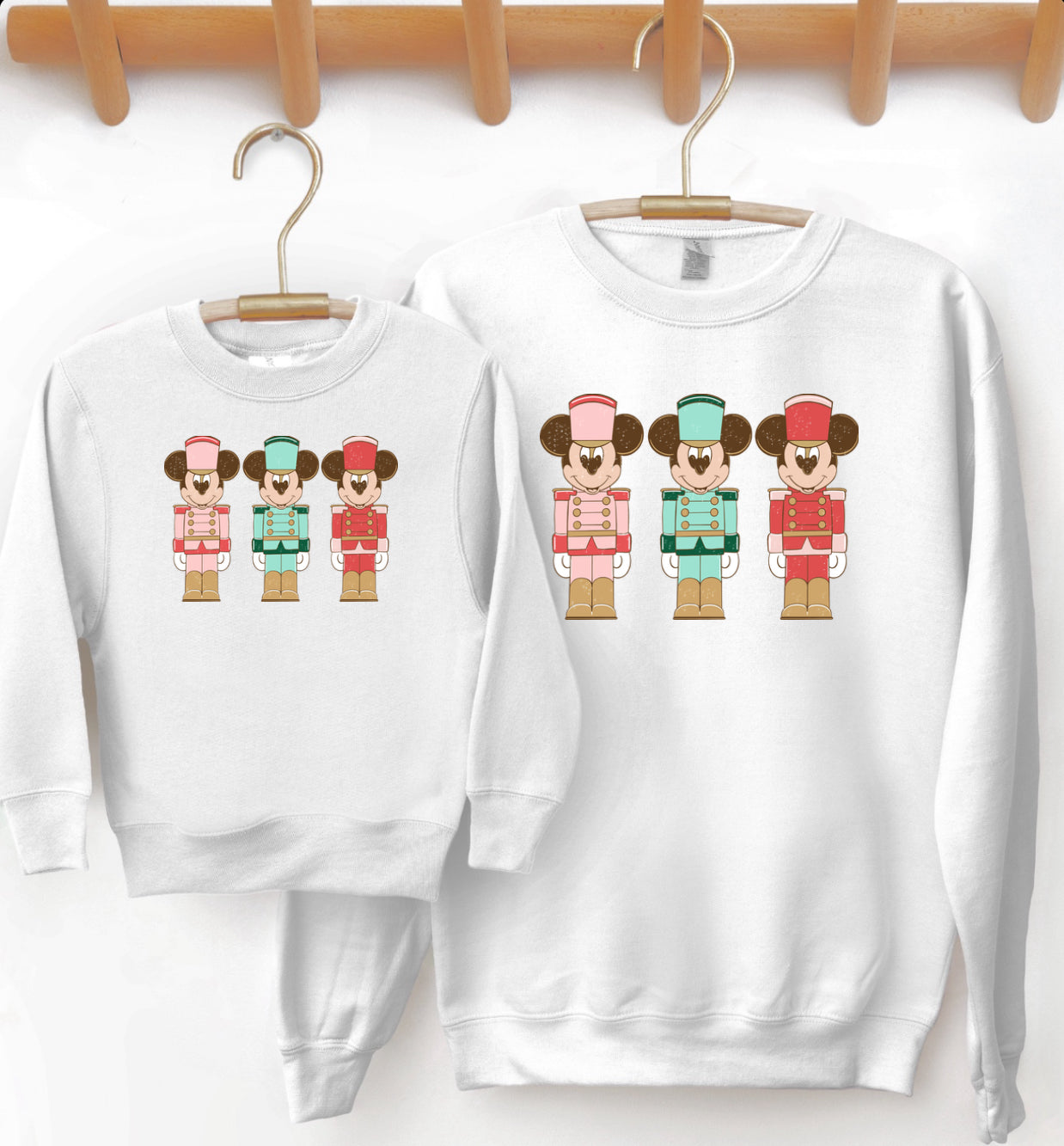 ADULT nutcracker white sweatshirt