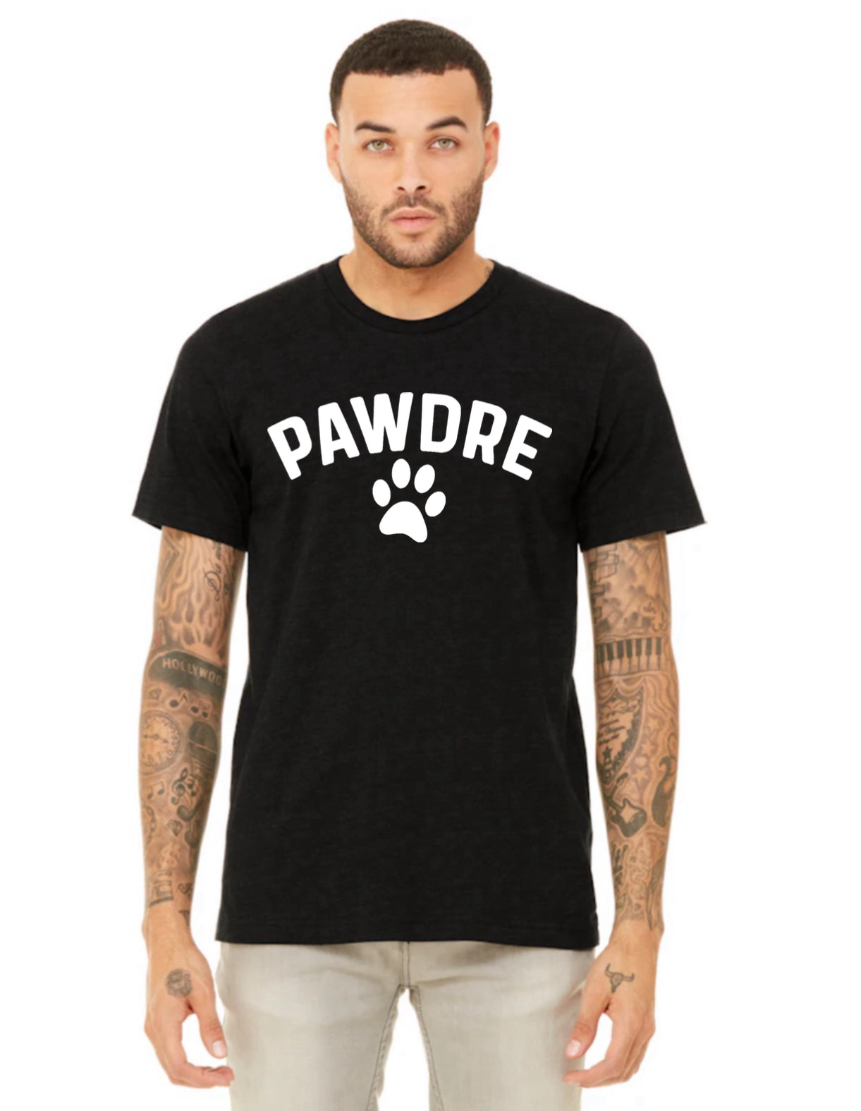 Pawdre black tee