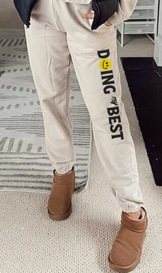 “Doing my best” jogger sweatpants