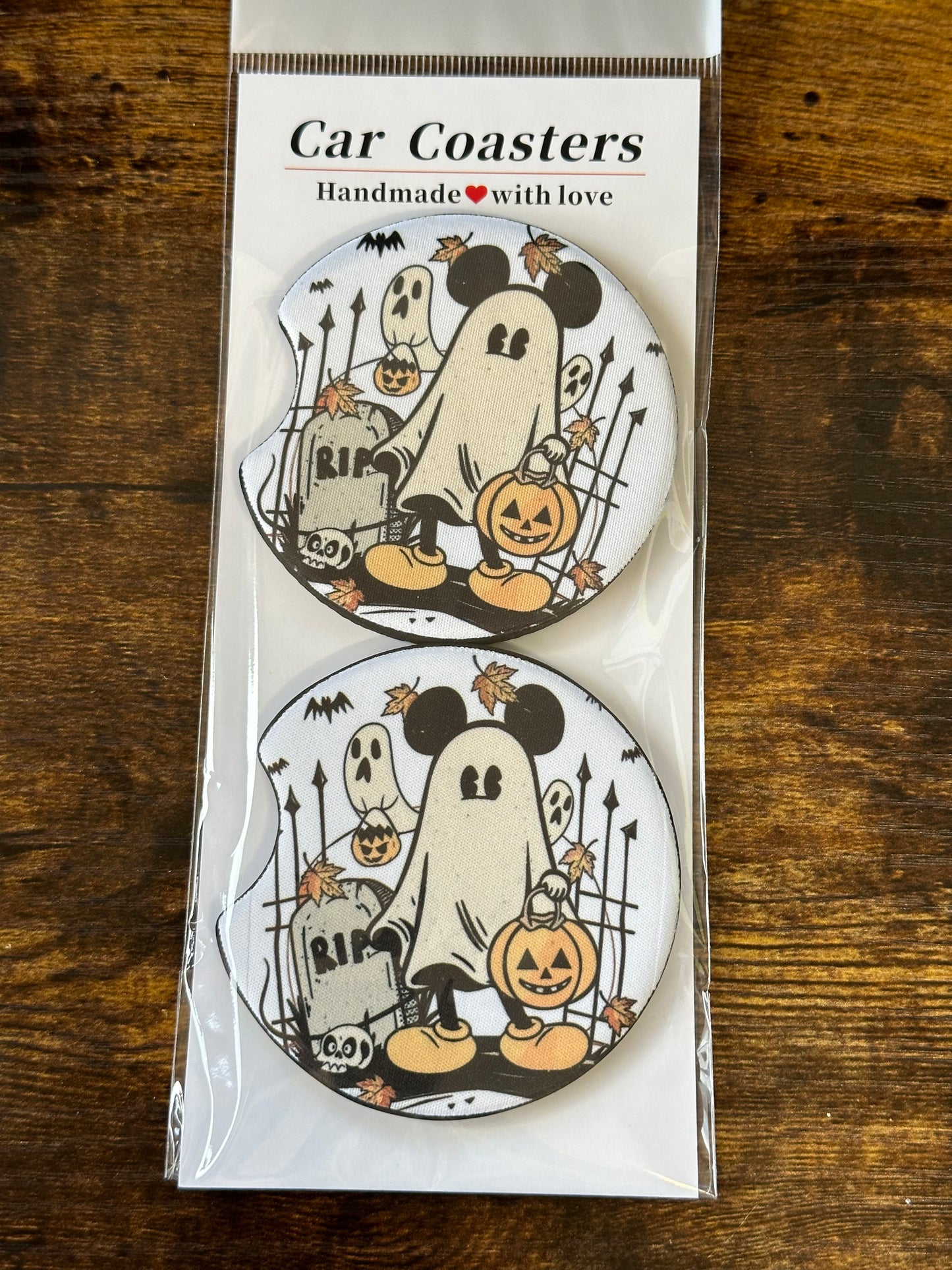 Halloween Mouse car coasters