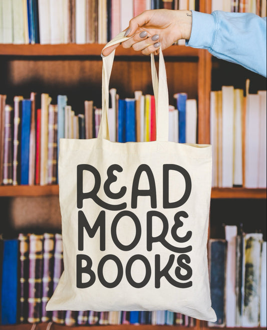 Read more books tote bag