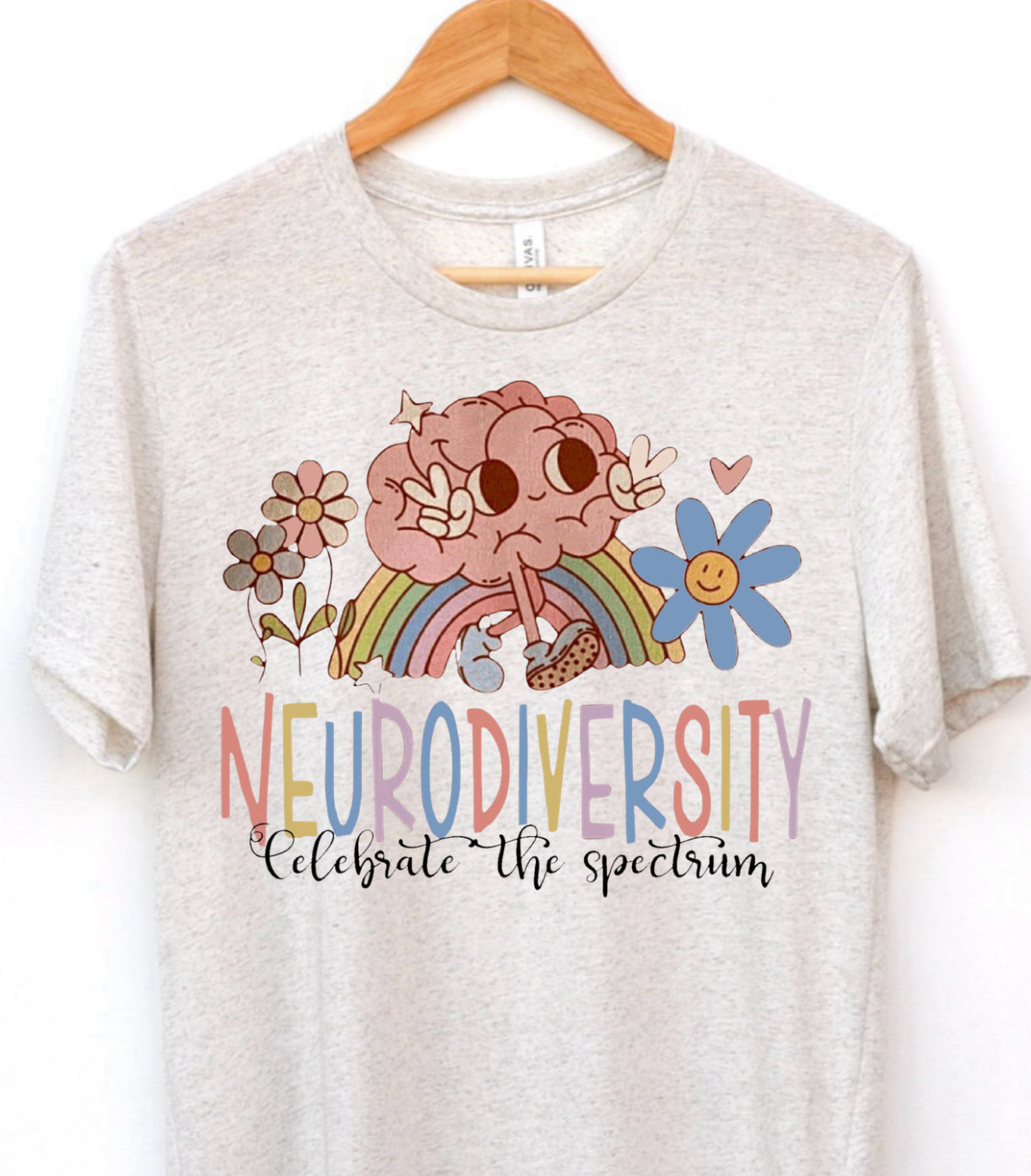 Neurodiversity Unisex oatmeal tee