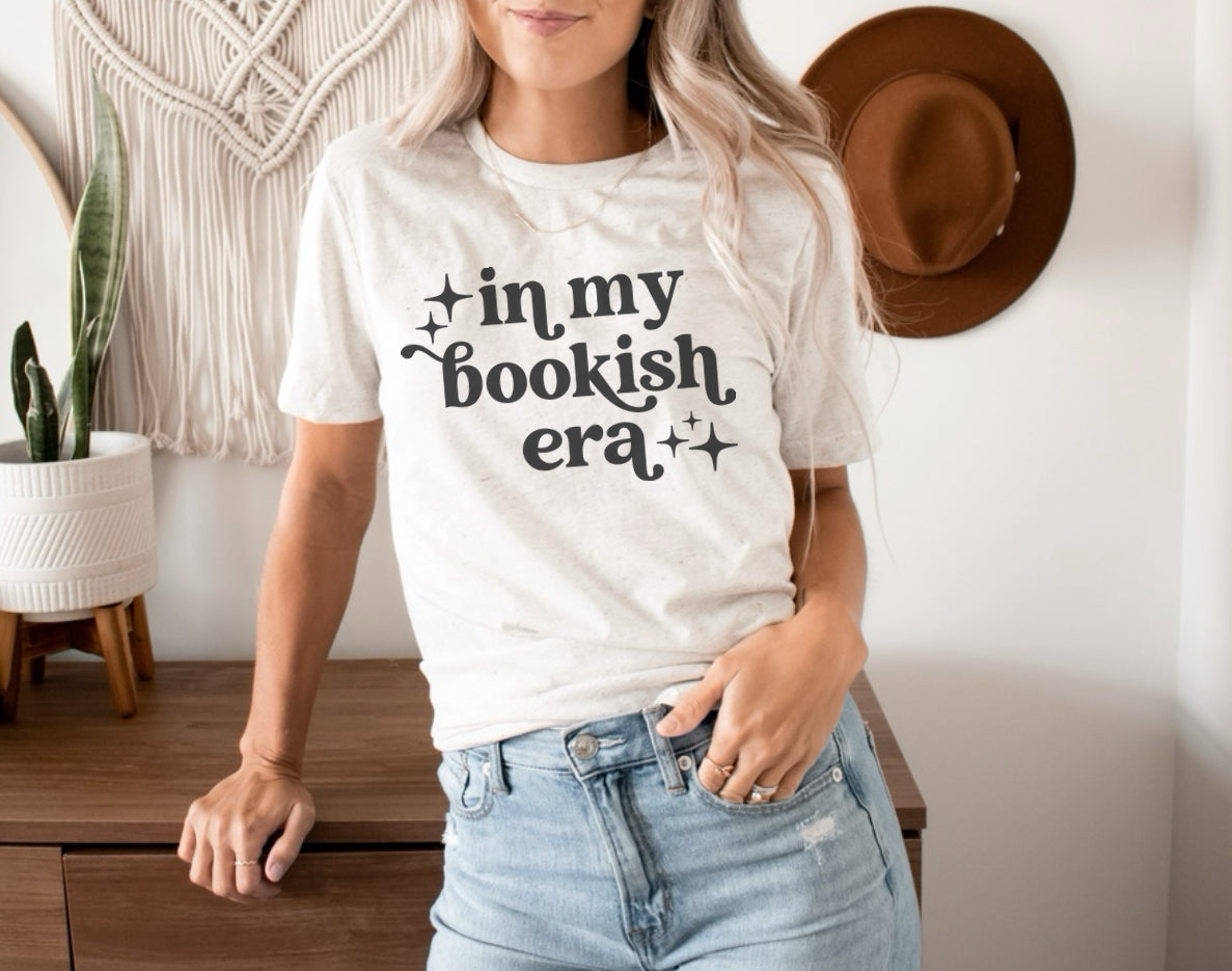 In my bookish era unisex oatmeal tee