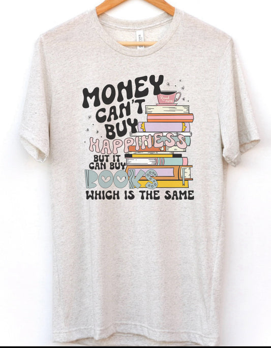 Money can buy books tee