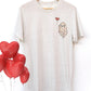 Valentine ghosty unisex oatmeal tee