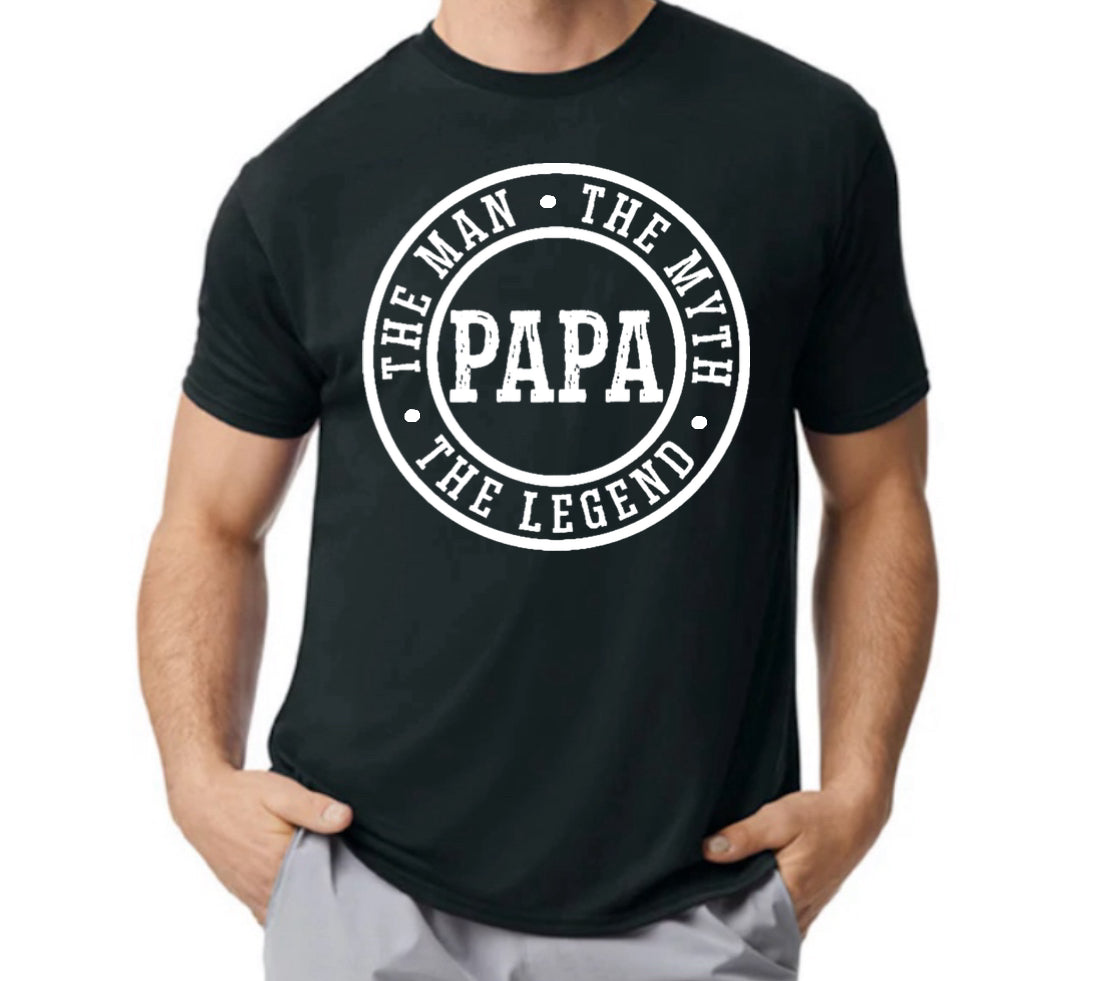 PAPA the man black tee