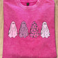 Ghost 4 pink acid wash tee
