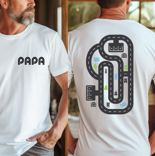 PAPA racetrack tee