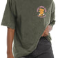 Feral moms green acid wash tee
