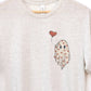Valentine ghosty unisex oatmeal tee