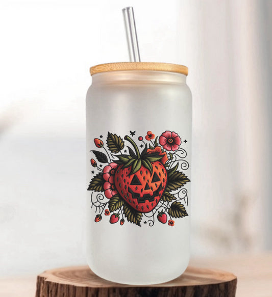 Summerween strawberry pumpkin cup