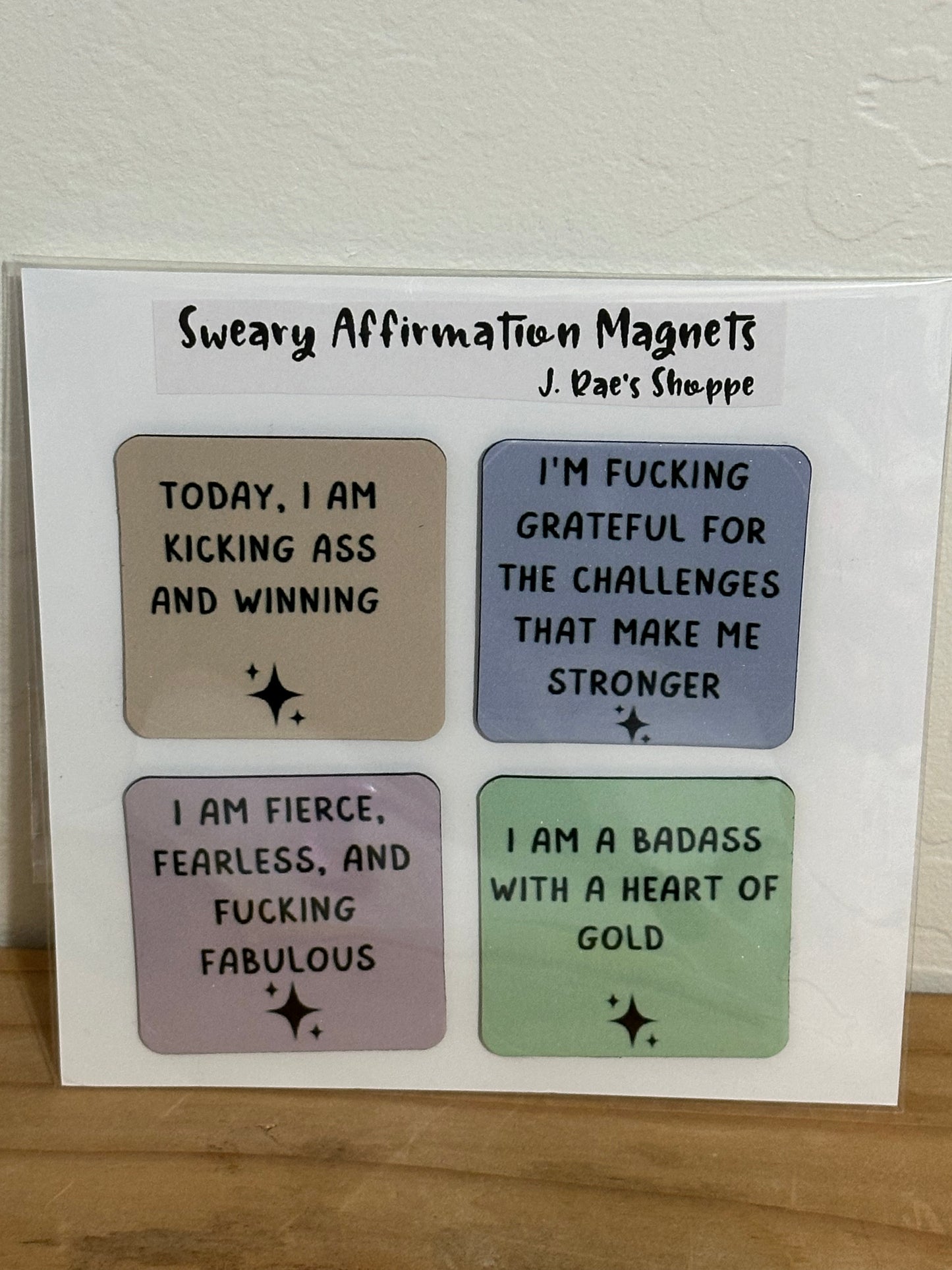 Sweary Affirmation Magnets (4)