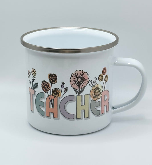 Teacher flower mug